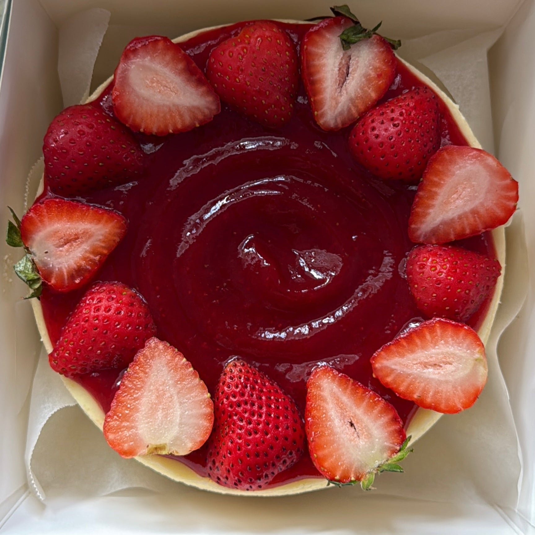 Classic Strawberry Cheesecake
